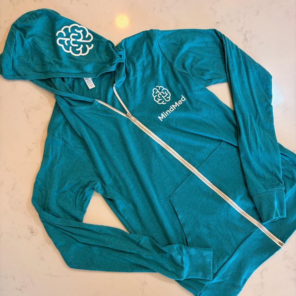 MindMed Teal Zip-Up Hoodie (Bella + Canvas)